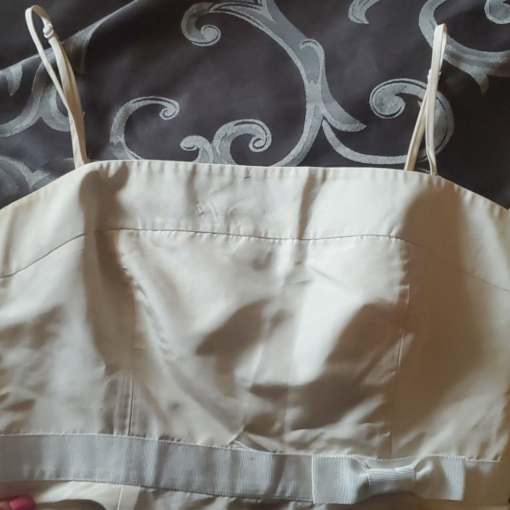 J.CREW SILK IVORY STRAPLESS DRESS 8 - Picture 7 of 9